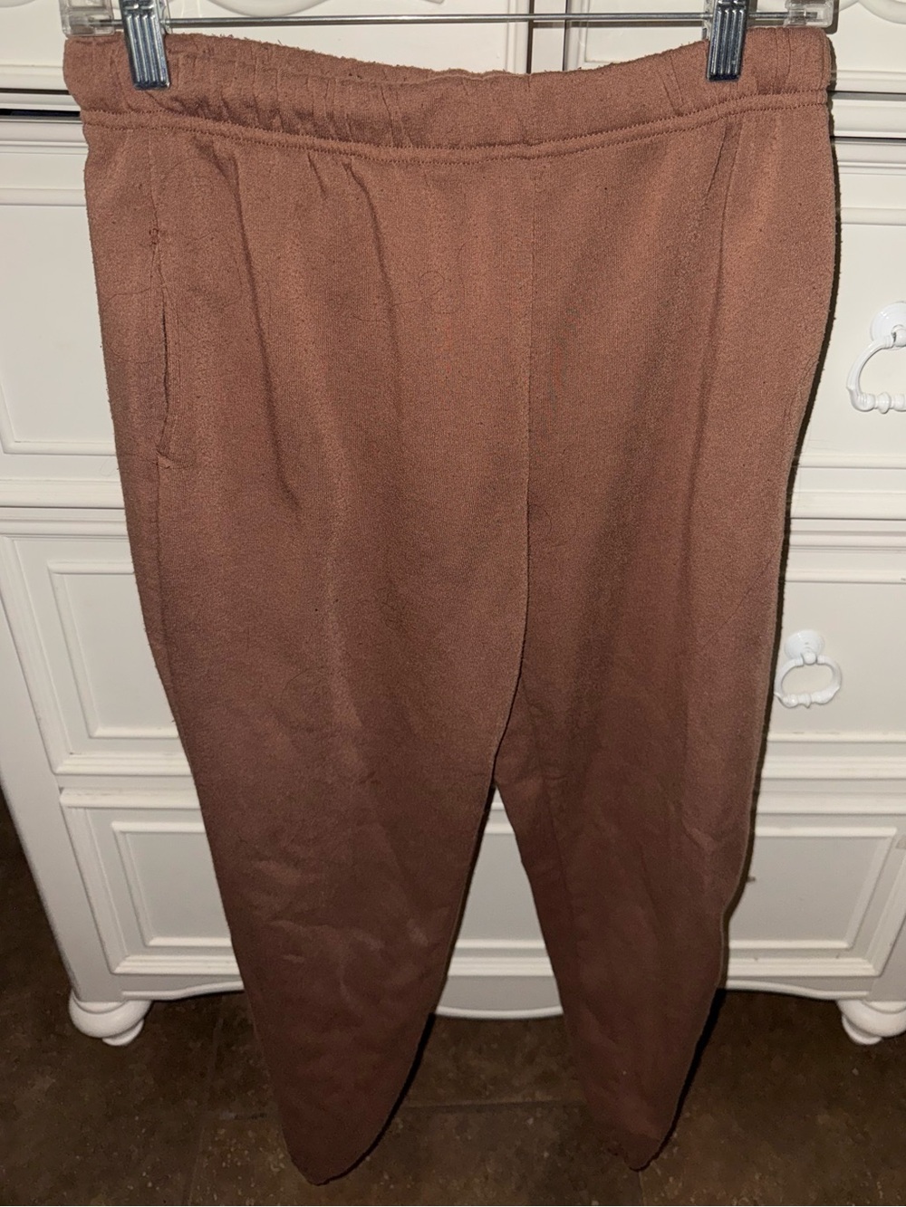 Cozy Brown Women's Knit Jogger Pants